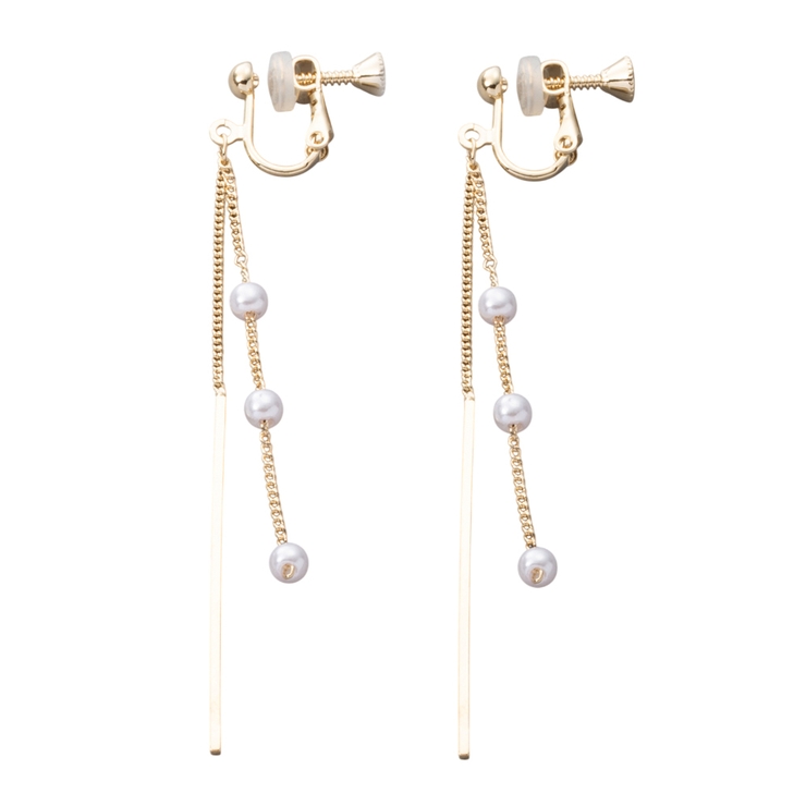 ゴールド | イヤリング レディース ステーションパール | CREAM-DOT