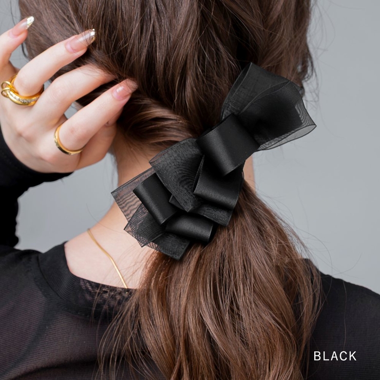 バレッタ リボン アシンメトリー | CREAM-DOT | 詳細画像7 