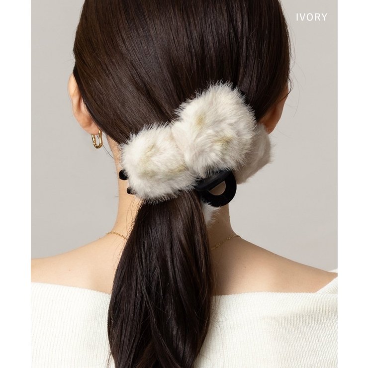 バンスクリップ ヘアクリップ ファー | CREAM-DOT | 詳細画像9 