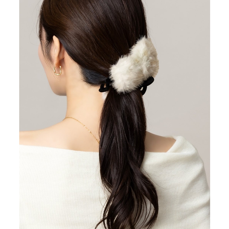 バンスクリップ ヘアクリップ ファー | CREAM-DOT | 詳細画像10 