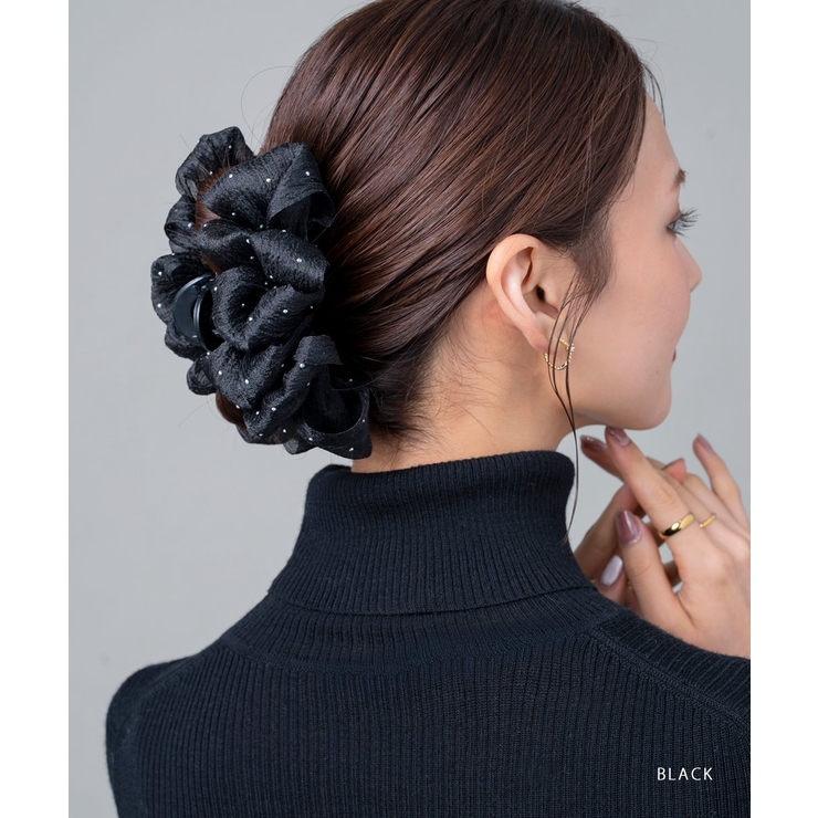 バンスクリップ ヘアクリップ シフォン | CREAM-DOT | 詳細画像8 