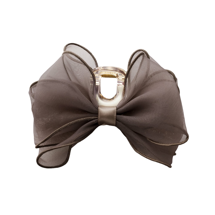 モカ | バンスクリップ ヘアクリップ リボン | CREAM-DOT