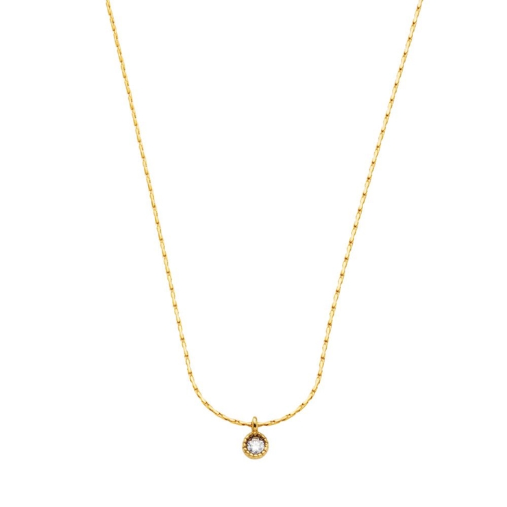 ゴールド | サージカルステンレス 金属アレルギー対応 ネックレス | CREAM-DOT