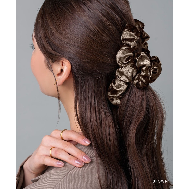 バンスクリップ ヘアクリップ ベロア | CREAM-DOT | 詳細画像11 