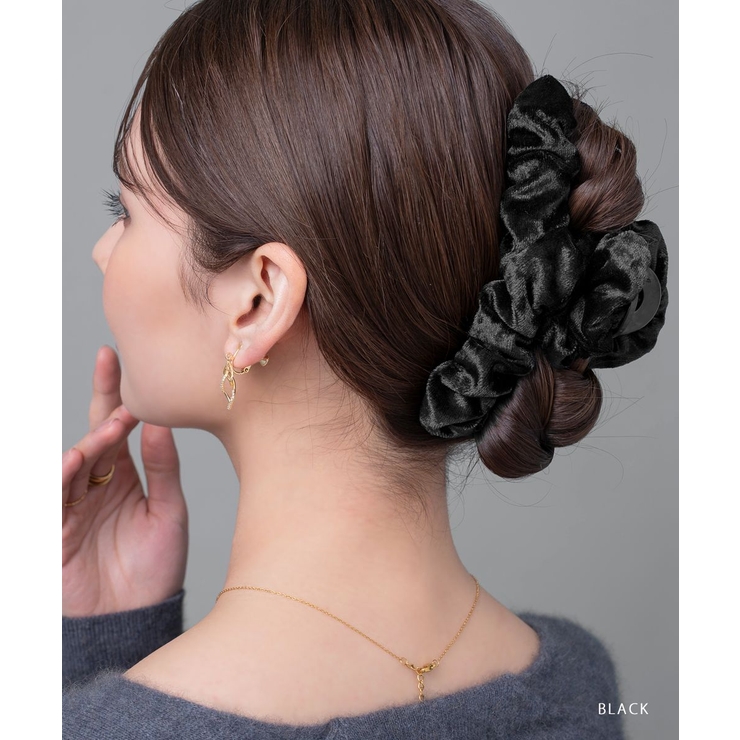 バンスクリップ ヘアクリップ ベロア | CREAM-DOT | 詳細画像8 