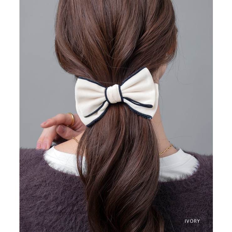 バナナクリップ ベロア リボン | CREAM-DOT | 詳細画像11 