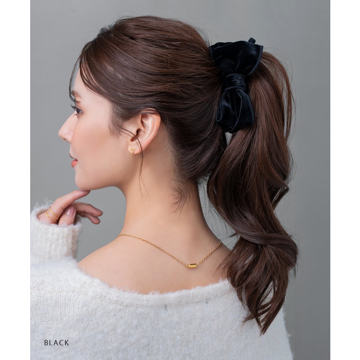 バナナクリップ ベロア リボン | CREAM-DOT | 詳細画像9 