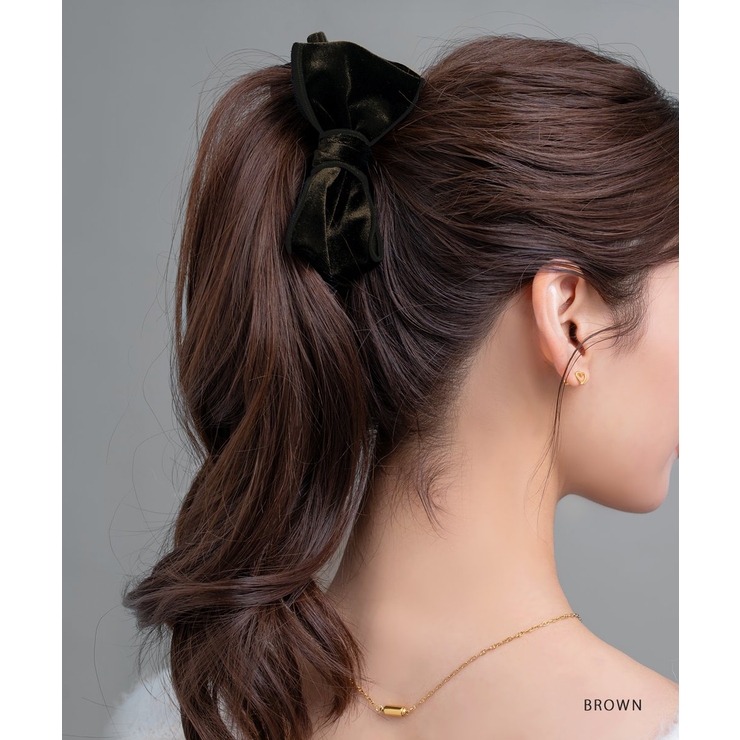 バナナクリップ ベロア リボン | CREAM-DOT | 詳細画像10 