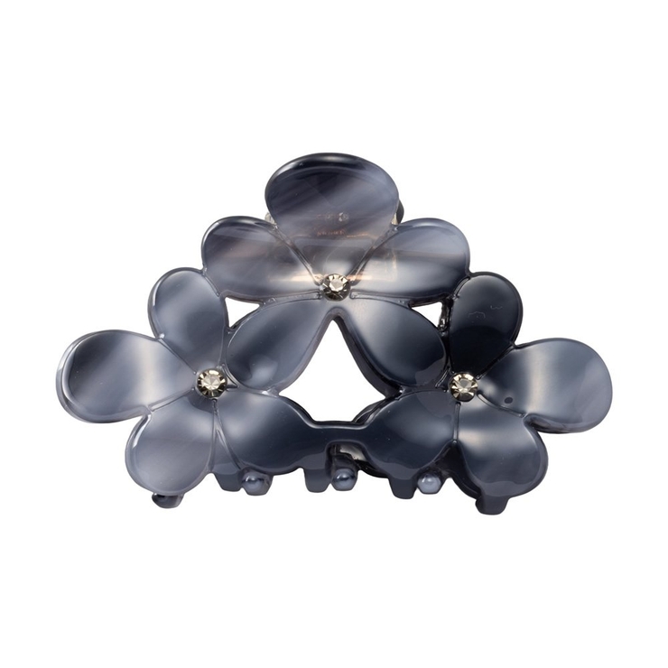 A：グレー | バンスクリップ ヘアクリップ フラワー | CREAM-DOT