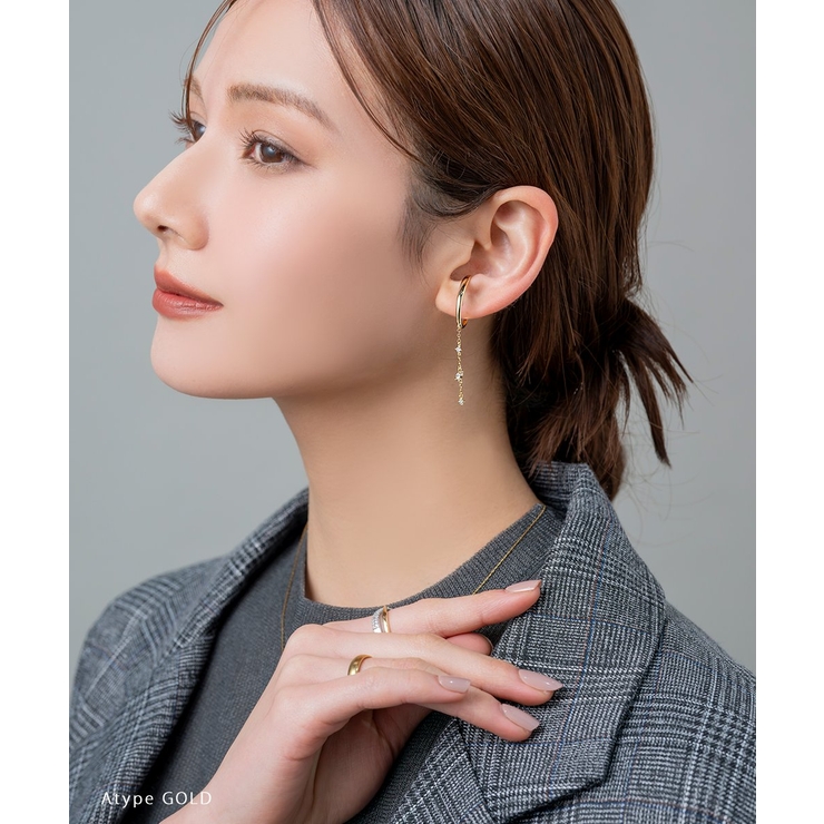 金属アレルギー対応 イヤーカフ ニッケルフリー | CREAM-DOT | 詳細画像8 