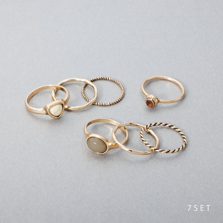 金属アレルギー対応 7点セット リング | CREAM-DOT | 詳細画像1 