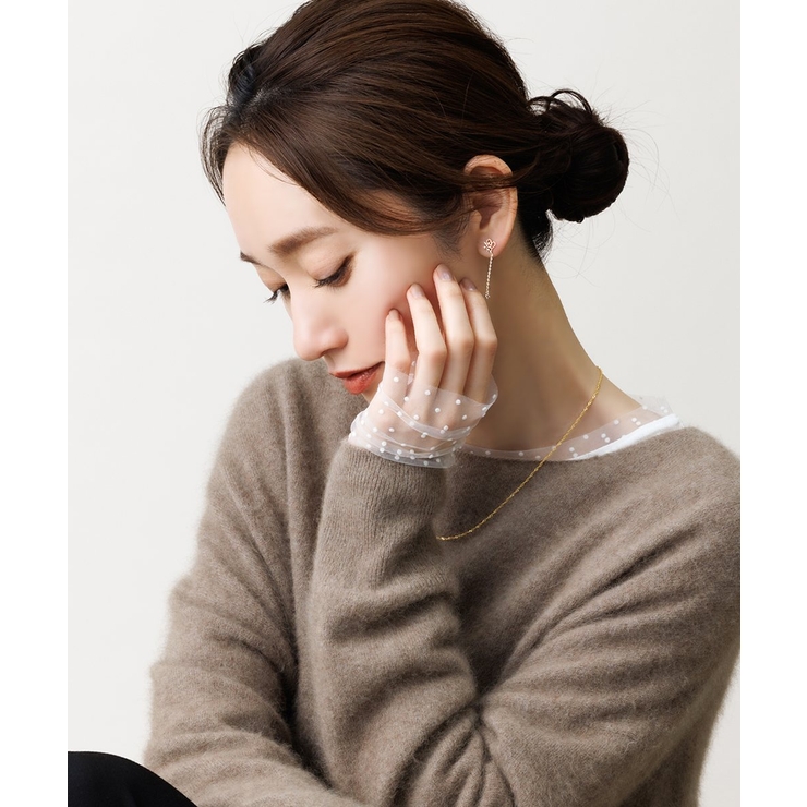 金属アレルギー対応 穴不要 ピアス見え | CREAM-DOT | 詳細画像2 