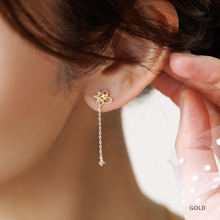 金属アレルギー対応 穴不要 ピアス見え | CREAM-DOT | 詳細画像9 