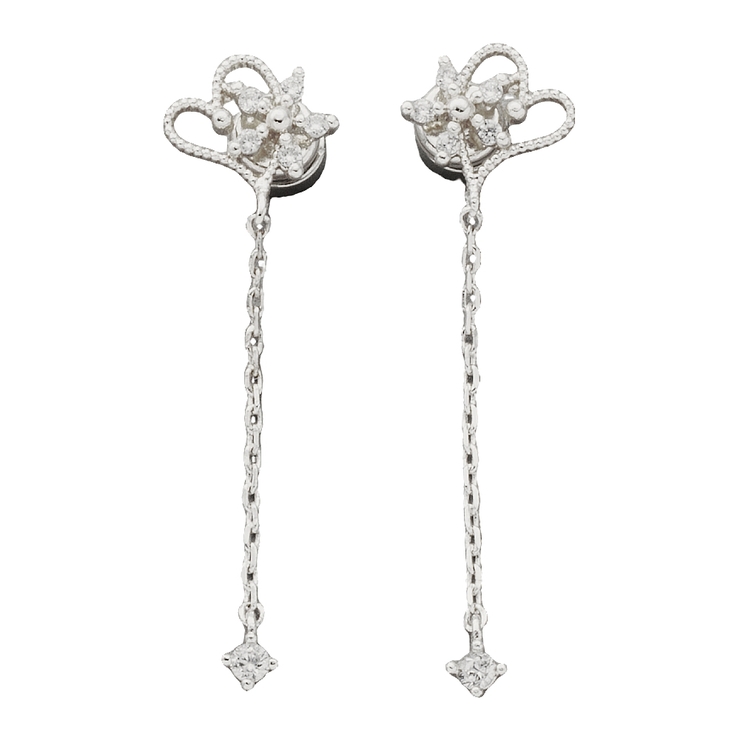 シルバー | 金属アレルギー対応 穴不要 ピアス見え | CREAM-DOT