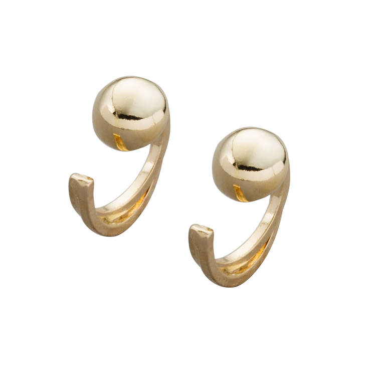 ゴールド | 金属アレルギー対応 穴不要 ピアス見え | CREAM-DOT