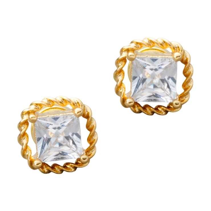 ゴールド | 金属アレルギー対応 穴不要 ピアス見え | CREAM-DOT