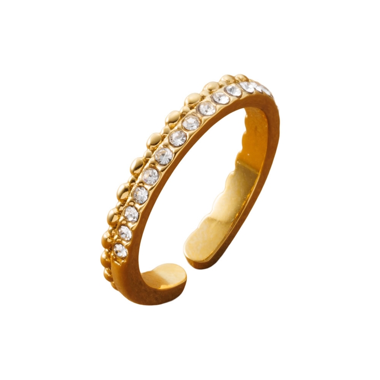 ゴールド | サージカルステンレス 金属アレルギー対応 リング | CREAM-DOT