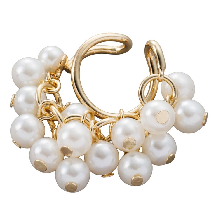 ゴールド | 金属アレルギー対応 イヤーカフ ニッケルフリー | CREAM-DOT