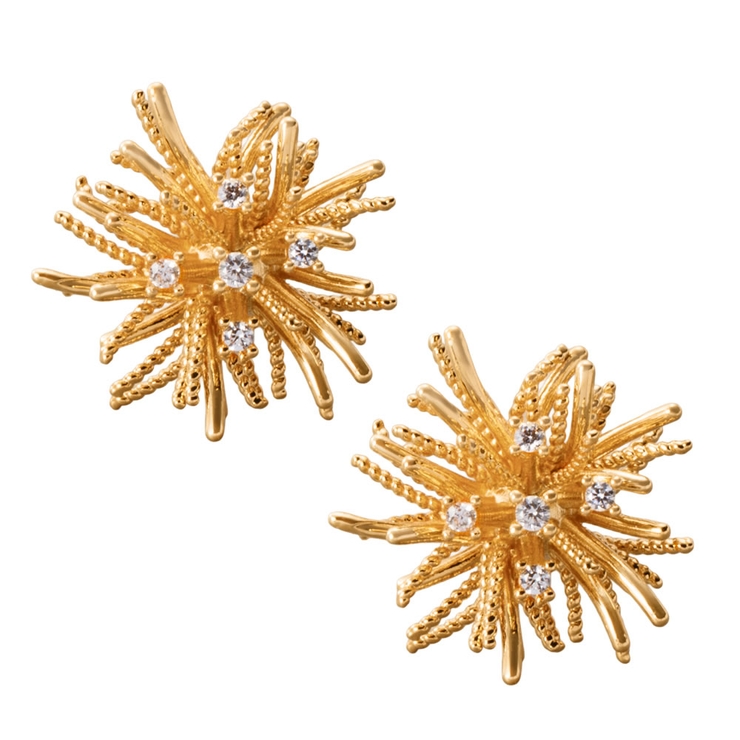 ゴールド | 金属アレルギー対応 選べる イヤリング | CREAM-DOT