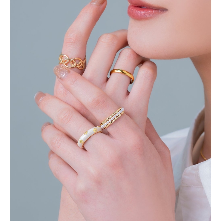 金属アレルギー対応 2点セット リング | CREAM-DOT | 詳細画像7 