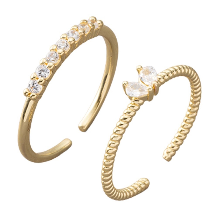 ゴールド | 金属アレルギー対応 2点セット リング | CREAM-DOT