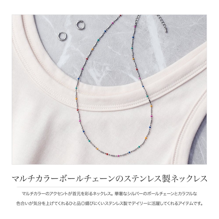 サージカルステンレス 金属アレルギー対応 ネックレス | CREAM-DOT | 詳細画像2 