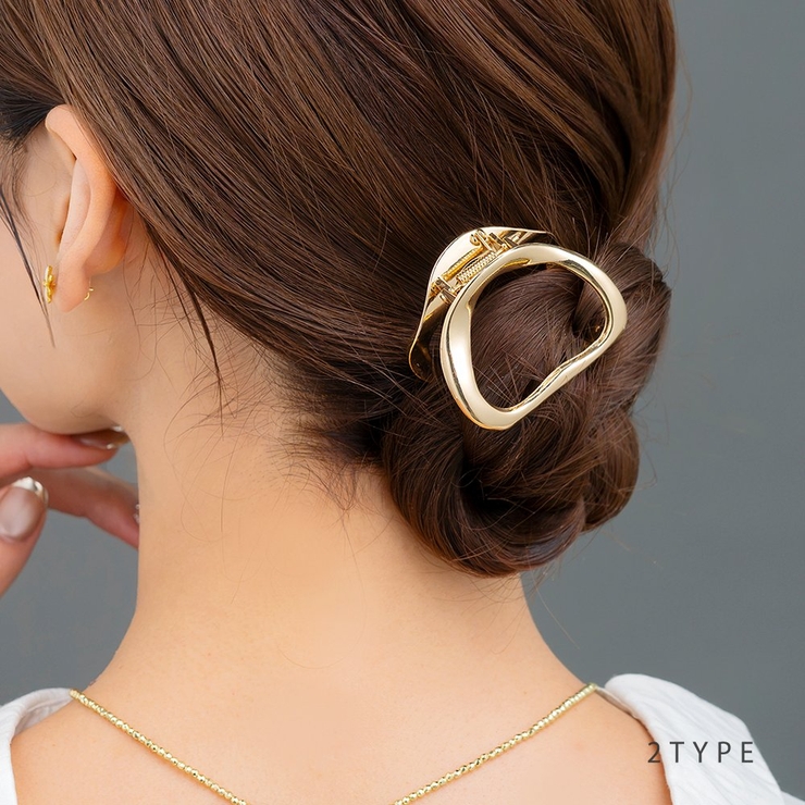バンスクリップ ヘアクリップ メタル | CREAM-DOT | 詳細画像1 