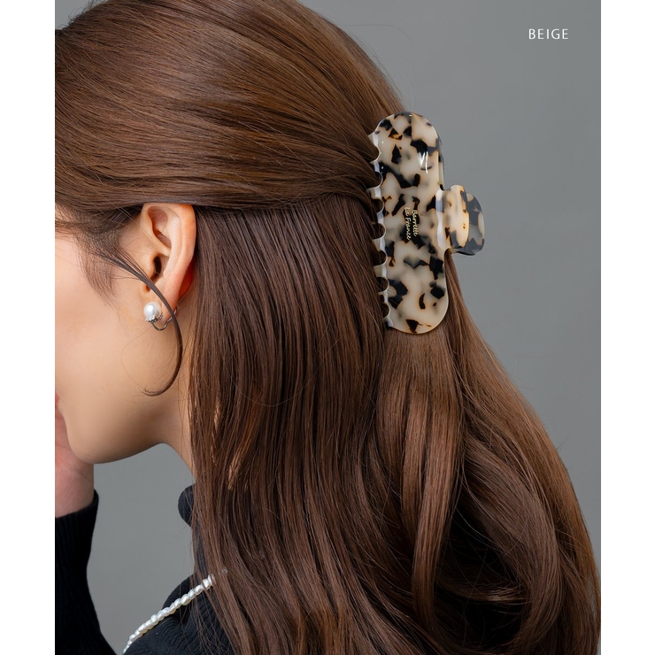 バンスクリップ ヘアクリップ べっ甲風 | CREAM-DOT | 詳細画像10 