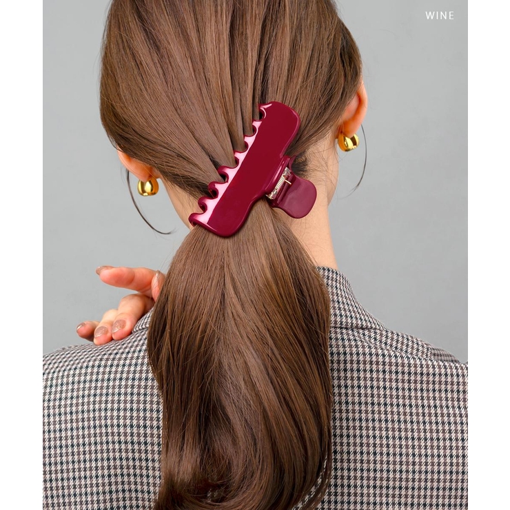 バンスクリップ ヘアクリップ べっ甲風 | CREAM-DOT | 詳細画像10 