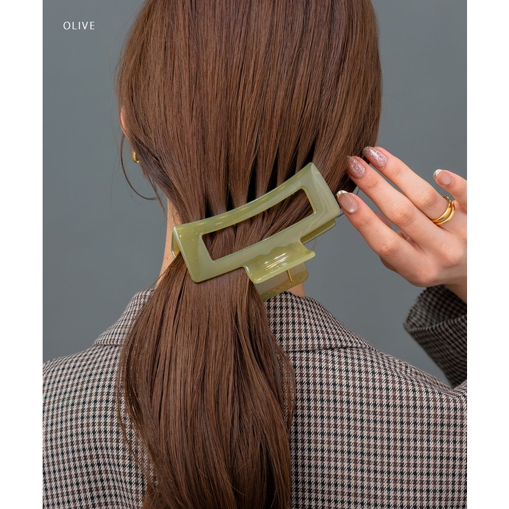 バンスクリップ ヘアクリップ スクエア型 | CREAM-DOT | 詳細画像7 
