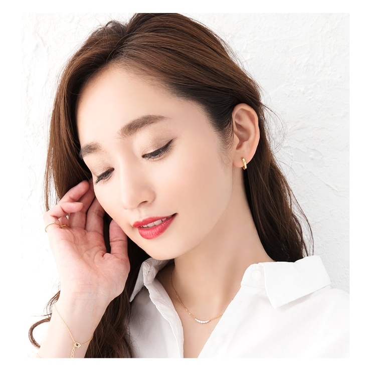 イヤリング 18kコーティング ノンホールピアス | CREAM-DOT | 詳細画像5 