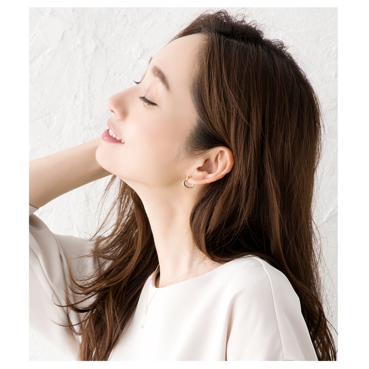 ピアス フープピアス 18kコーティング | CREAM-DOT | 詳細画像5 