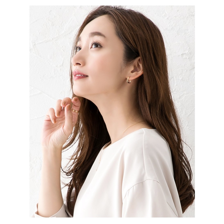 ピアス フープピアス 18kコーティング | CREAM-DOT | 詳細画像7 