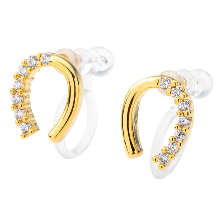 D：ゴールド | 選べる4タイプ ピアス イヤリング | CREAM-DOT