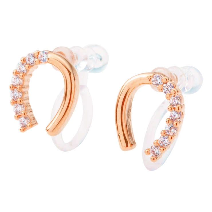 D：ピンクゴールド | 選べる4タイプ ピアス イヤリング | CREAM-DOT