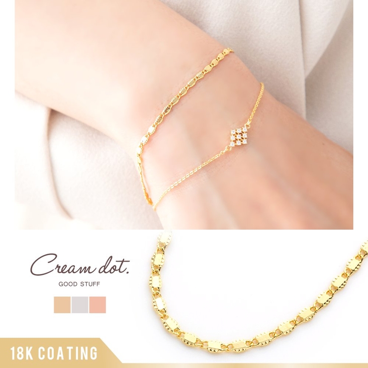 ブレスレット 金属アレルギー ニッケルフリー 品番 Crma Cream Dot クリームドット のレディースファッション通販 Shoplist ショップリスト