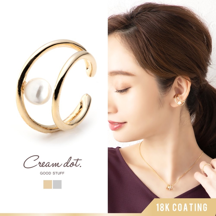 イヤーカフ 18kコーティング レディース | CREAM-DOT | 詳細画像1 