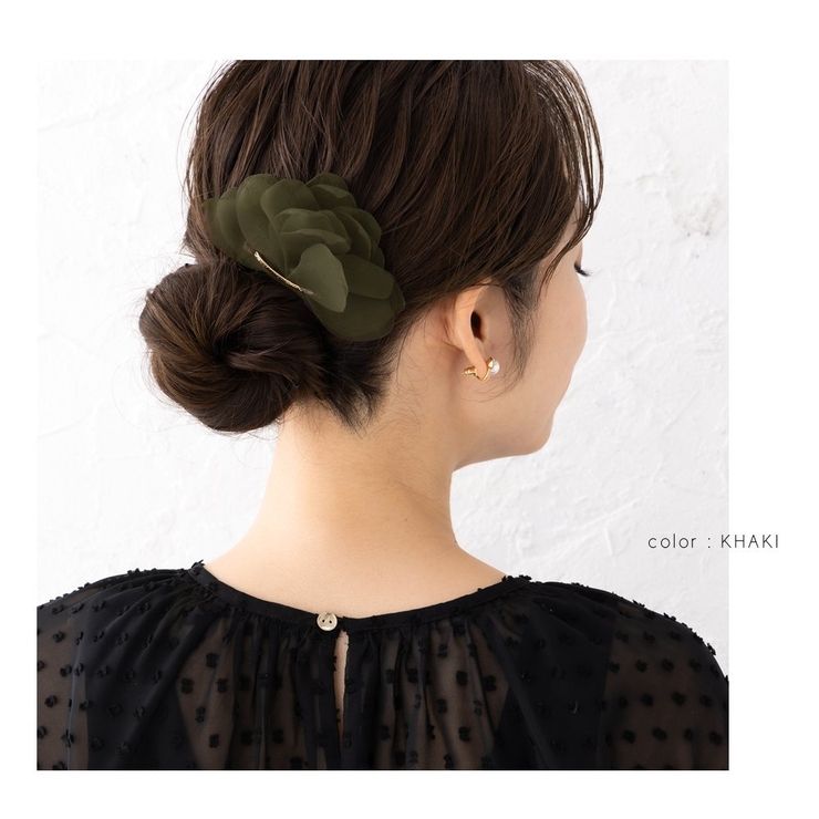 バレッタ ヘアクリップ ヘアアクセサリー | CREAM-DOT | 詳細画像7 
