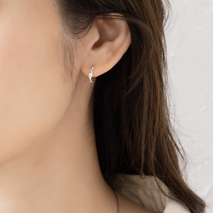 シルバー925 ピアス フープピアス[品番：CRMA0007607]｜CREAM-DOT 