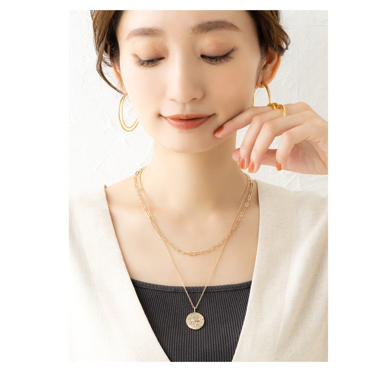 ピアス フープピアス 大ぶりピアス | CREAM-DOT | 詳細画像9 