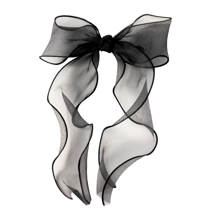 ブラック | バレッタ ヘアクリップ 大きめ | CREAM-DOT