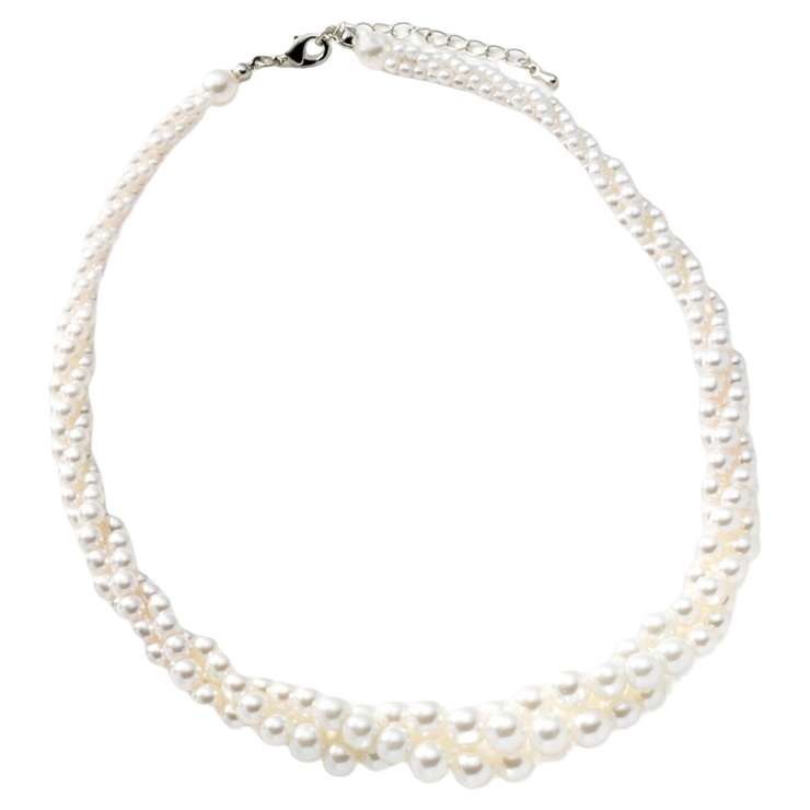 ホワイト | ネックレス レディース ショート | CREAM-DOT