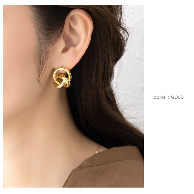 ピアス 18kコーティング チタンポスト | CREAM-DOT | 詳細画像7 