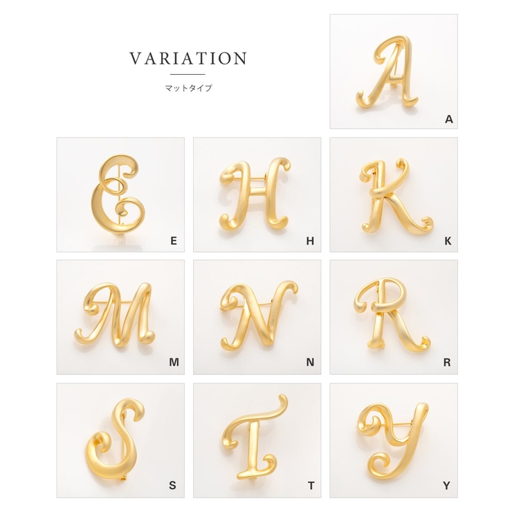 ブローチ イニシャル アルファベット | CREAM-DOT | 詳細画像5 