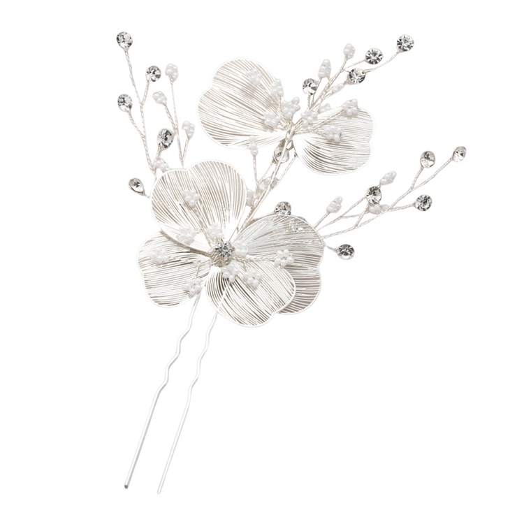 シルバー | ヘアコーム ヘアピン 小枝 | CREAM-DOT