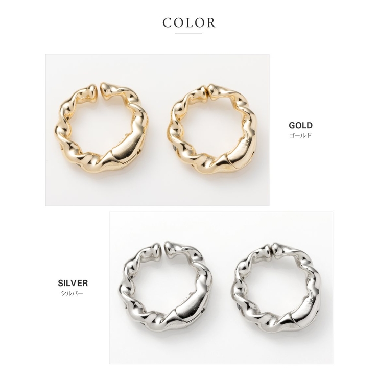 カフイヤリング フープイヤリング レディース | CREAM-DOT | 詳細画像5 