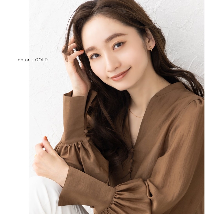 カフイヤリング フープイヤリング レディース | CREAM-DOT | 詳細画像9 