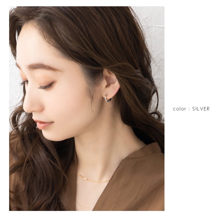 カフイヤリング フープイヤリング レディース | CREAM-DOT | 詳細画像10 