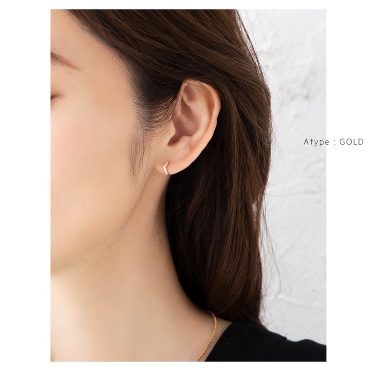 選べる12タイプ ピアス フープピアス | CREAM-DOT | 詳細画像7 