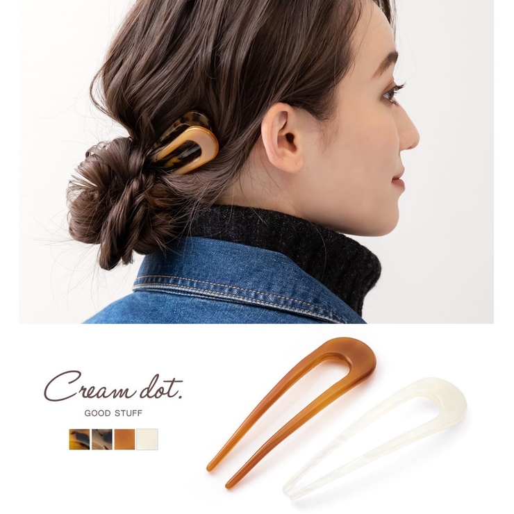 U字コーム かんざし ヘアピン 品番 Crma Cream Dot クリームドット のレディースファッション通販 Shoplist ショップリスト